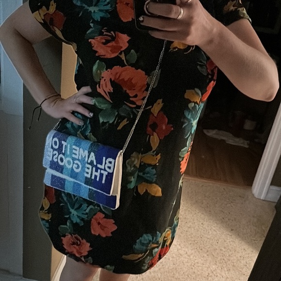 Funny boutique blame it on the goose dainty jeweled women’s designer bag - Picture 3 of 5